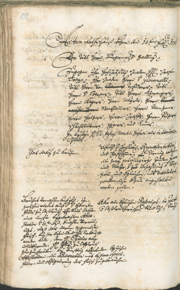 Archivio Storico della Città di Bolzano - BOhisto protocollo consiliare 1750/53 