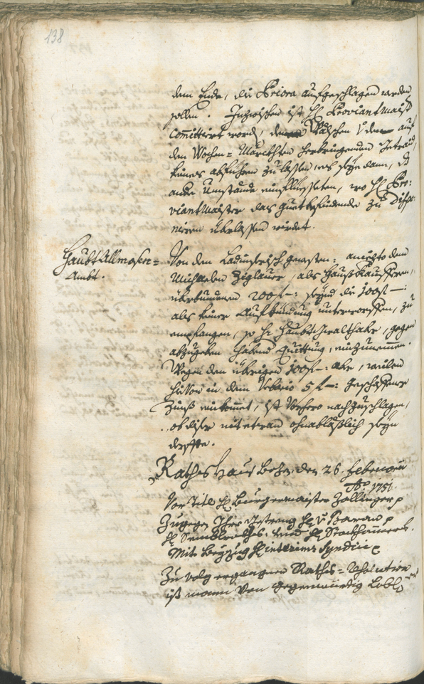 Archivio Storico della Città di Bolzano - BOhisto protocollo consiliare 1750/53 