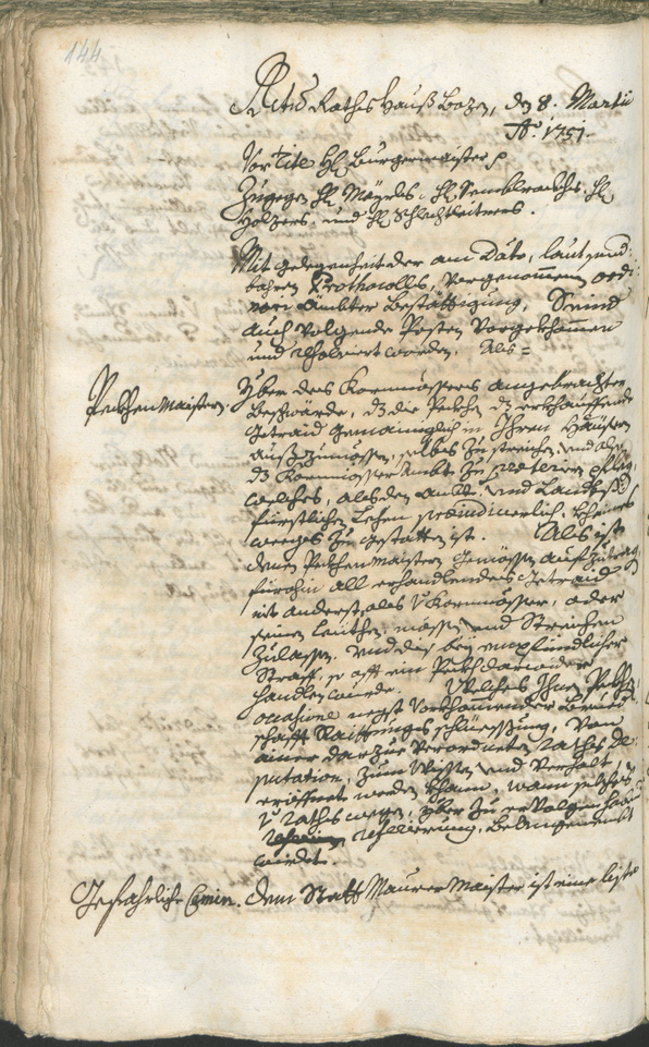 Archivio Storico della Città di Bolzano - BOhisto protocollo consiliare 1750/53 