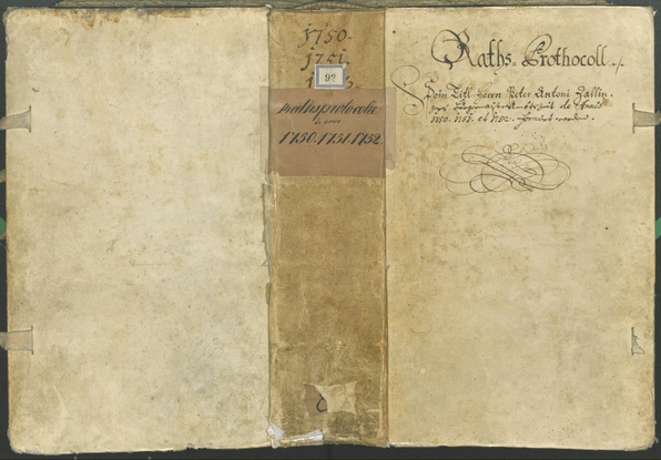 Archivio Storico della Città di Bolzano - BOhisto protocollo consiliare 1750/53 