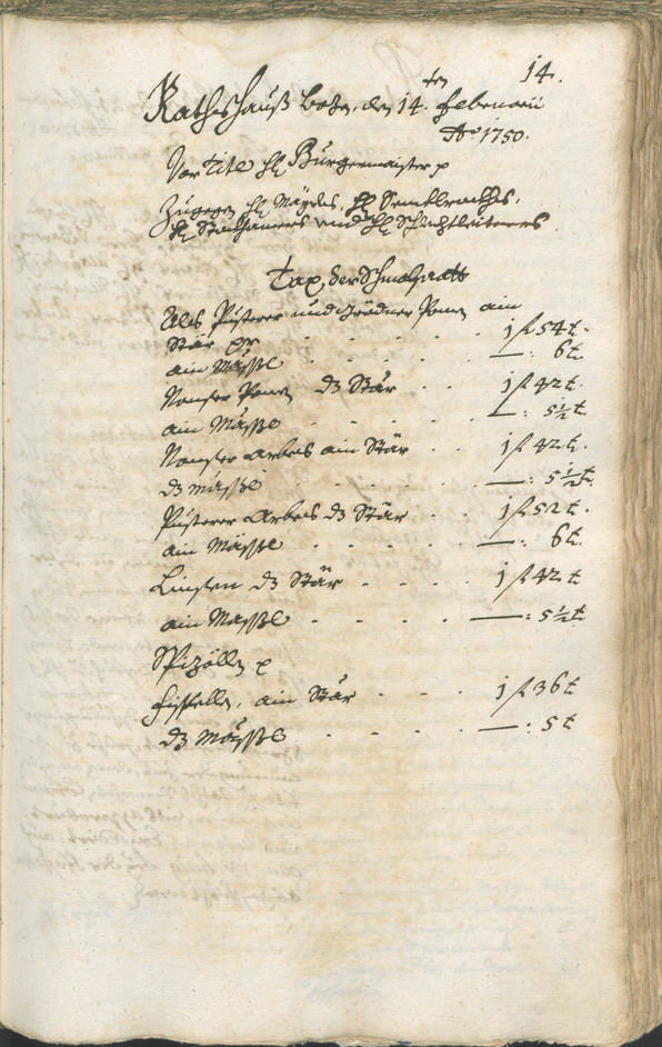 Civic Archives of Bozen-Bolzano - BOhisto Ratsprotokoll 1750/53 