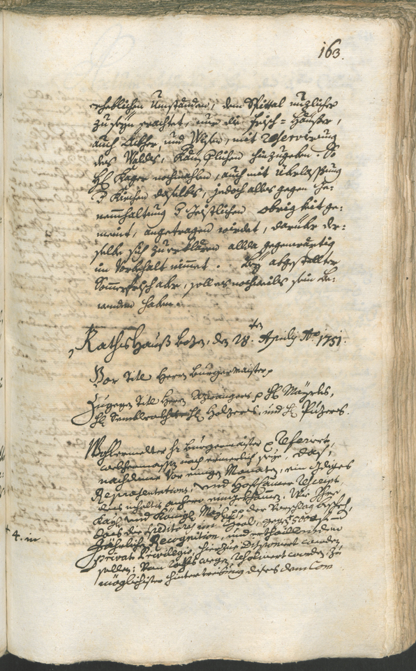 Archivio Storico della Città di Bolzano - BOhisto protocollo consiliare 1750/53 