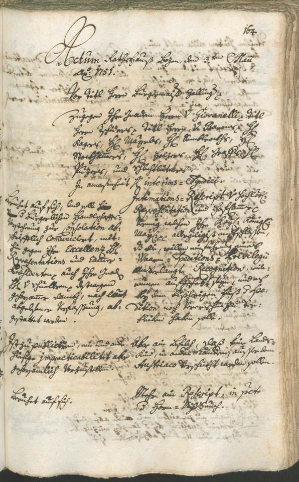 Civic Archives of Bozen-Bolzano - BOhisto Ratsprotokoll 1750/53 