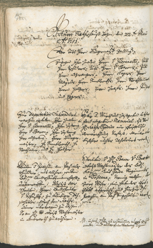 Civic Archives of Bozen-Bolzano - BOhisto Ratsprotokoll 1750/53 