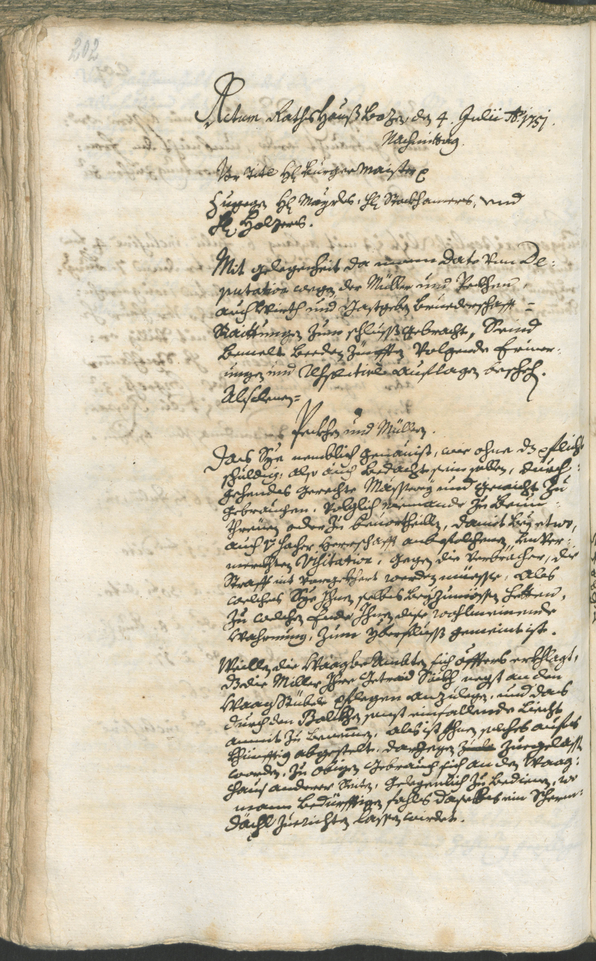 Archivio Storico della Città di Bolzano - BOhisto protocollo consiliare 1750/53 