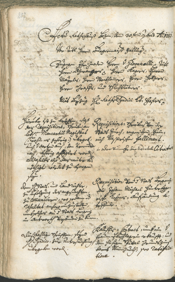 Archivio Storico della Città di Bolzano - BOhisto protocollo consiliare 1750/53 