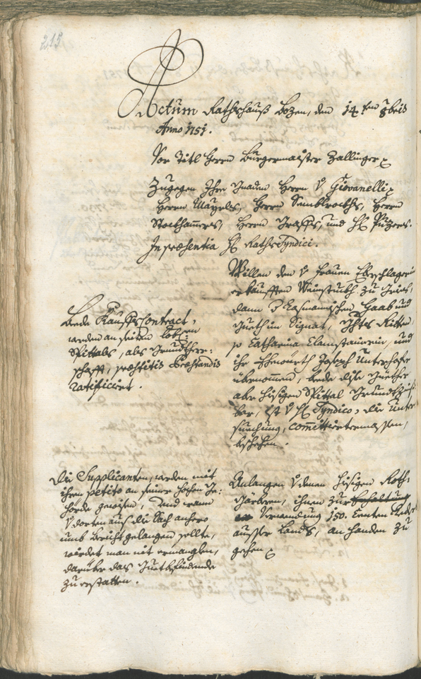 Civic Archives of Bozen-Bolzano - BOhisto Ratsprotokoll 1750/53 