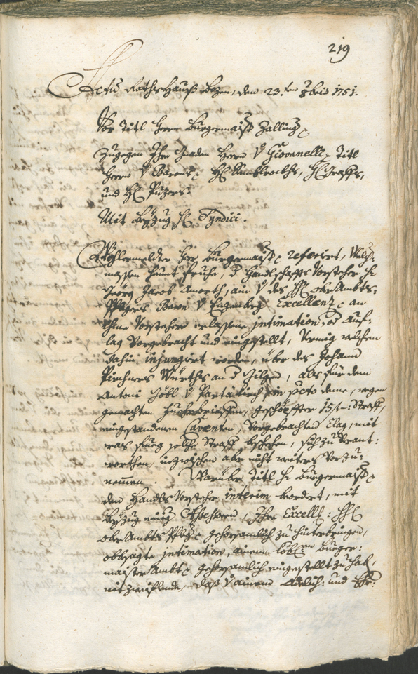 Archivio Storico della Città di Bolzano - BOhisto protocollo consiliare 1750/53 