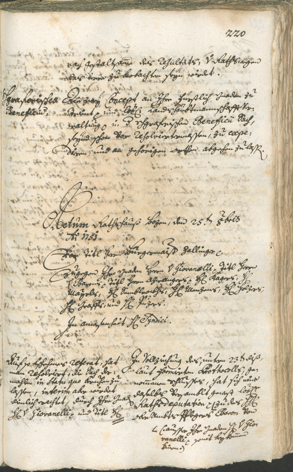 Archivio Storico della Città di Bolzano - BOhisto protocollo consiliare 1750/53 