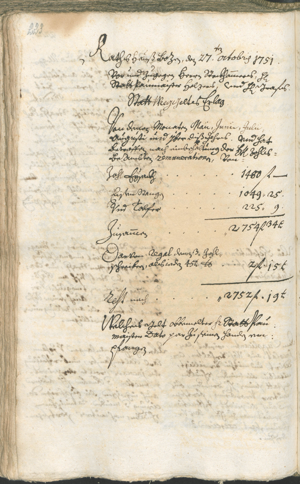 Civic Archives of Bozen-Bolzano - BOhisto Ratsprotokoll 1750/53 