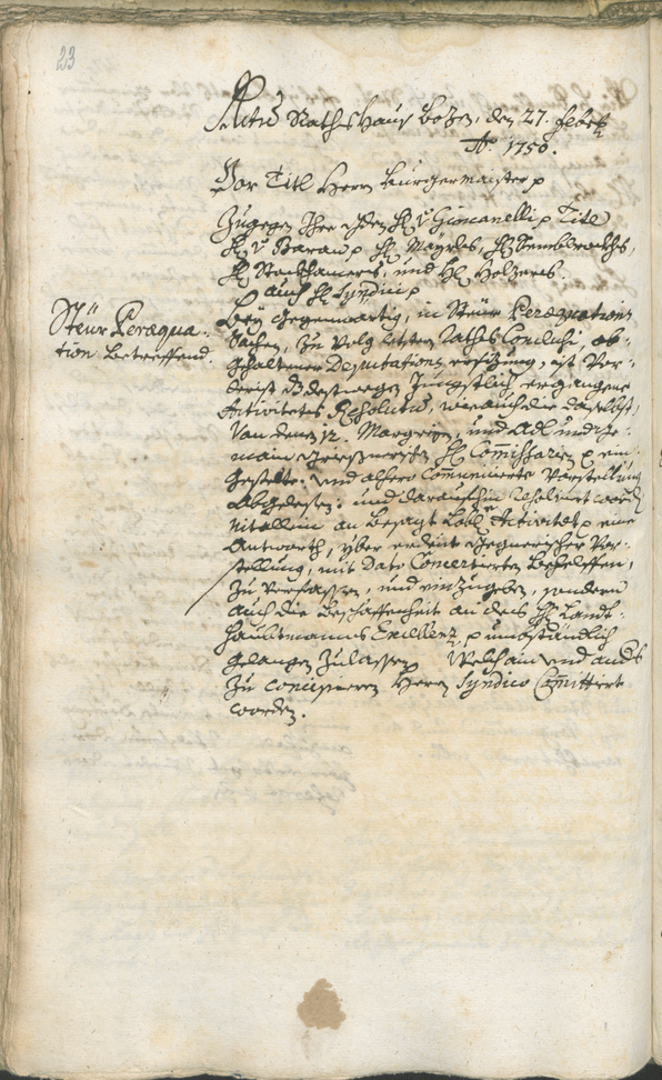 Archivio Storico della Città di Bolzano - BOhisto protocollo consiliare 1750/53 