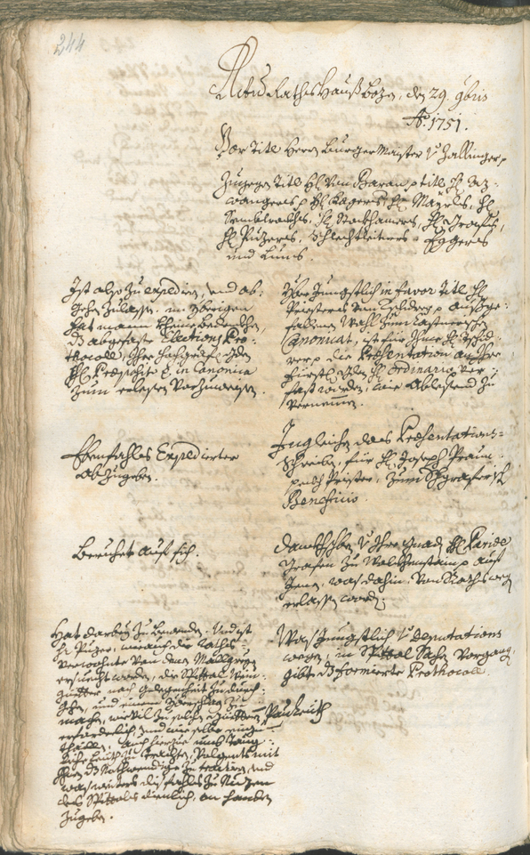 Civic Archives of Bozen-Bolzano - BOhisto Ratsprotokoll 1750/53 