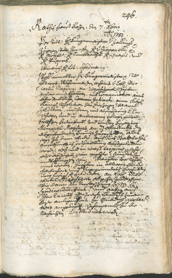 Archivio Storico della Città di Bolzano - BOhisto protocollo consiliare 1750/53 