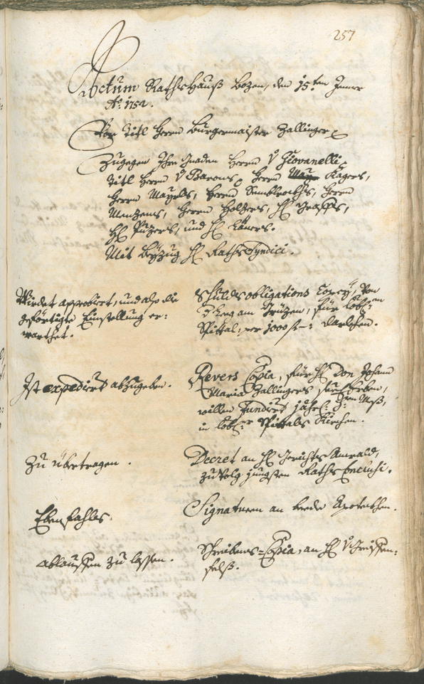 Archivio Storico della Città di Bolzano - BOhisto protocollo consiliare 1750/53 