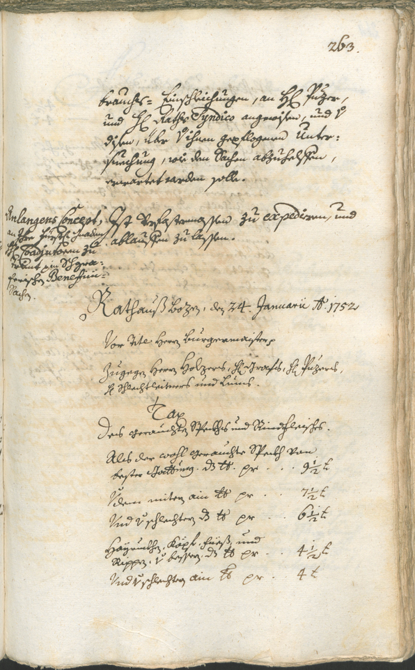 Civic Archives of Bozen-Bolzano - BOhisto Ratsprotokoll 1750/53 