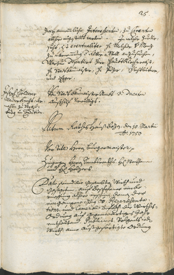 Civic Archives of Bozen-Bolzano - BOhisto Ratsprotokoll 1750/53 