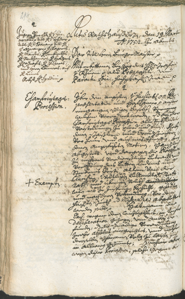 Civic Archives of Bozen-Bolzano - BOhisto Ratsprotokoll 1750/53 