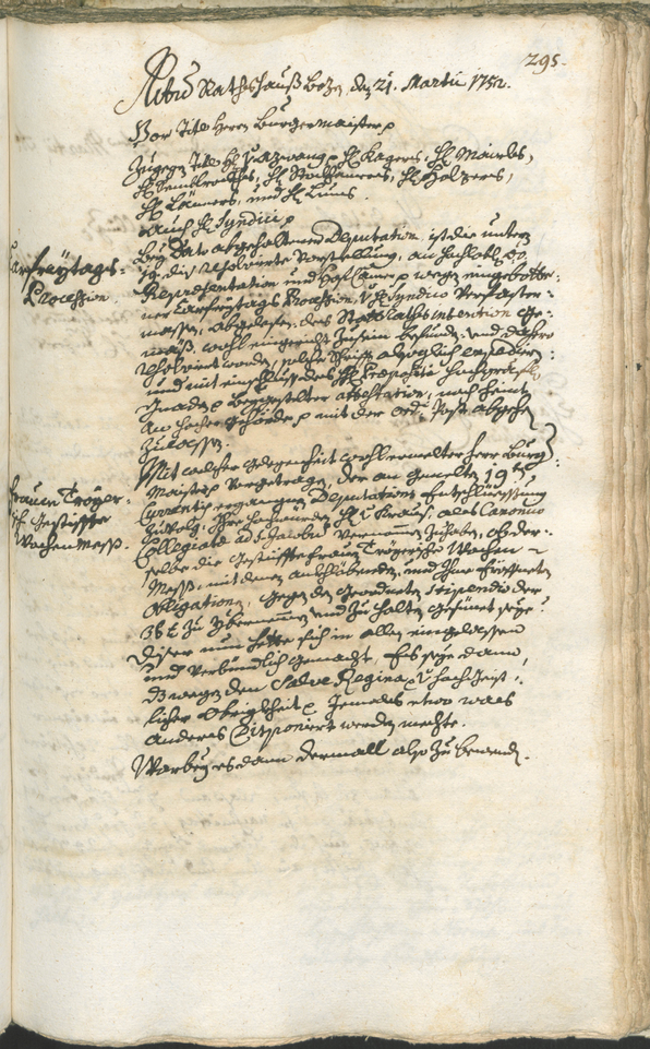 Archivio Storico della Città di Bolzano - BOhisto protocollo consiliare 1750/53 