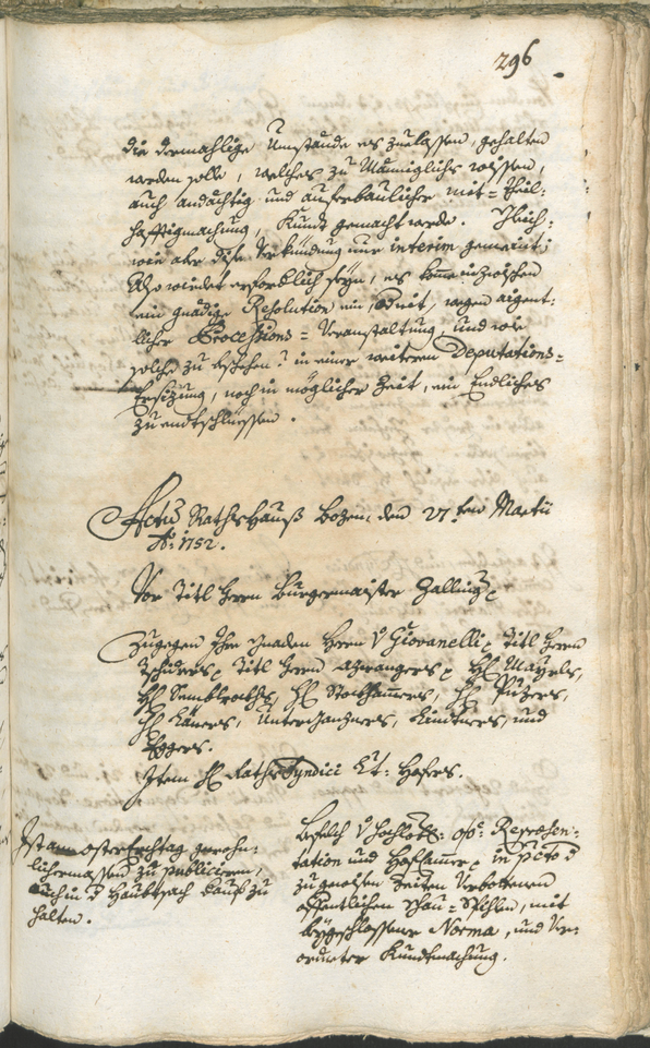 Archivio Storico della Città di Bolzano - BOhisto protocollo consiliare 1750/53 