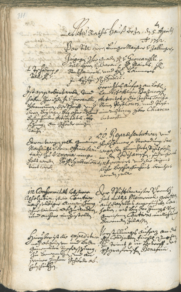 Civic Archives of Bozen-Bolzano - BOhisto Ratsprotokoll 1750/53 