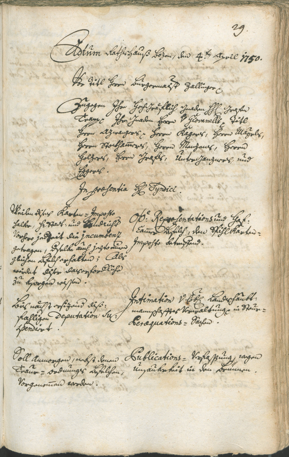 Civic Archives of Bozen-Bolzano - BOhisto Ratsprotokoll 1750/53 