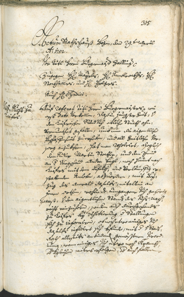 Civic Archives of Bozen-Bolzano - BOhisto Ratsprotokoll 1750/53 