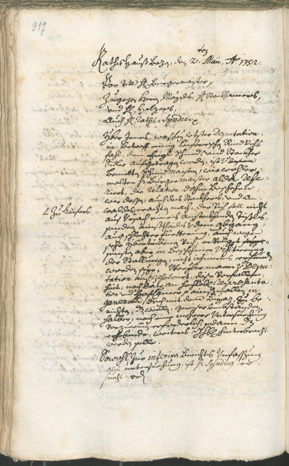 Archivio Storico della Città di Bolzano - BOhisto protocollo consiliare 1750/53 