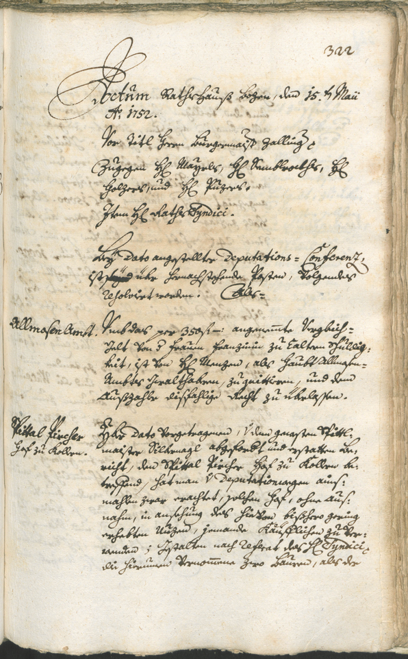 Civic Archives of Bozen-Bolzano - BOhisto Ratsprotokoll 1750/53 