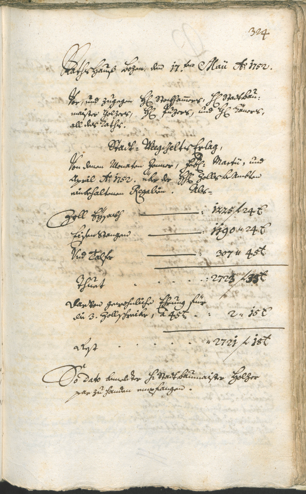 Archivio Storico della Città di Bolzano - BOhisto protocollo consiliare 1750/53 