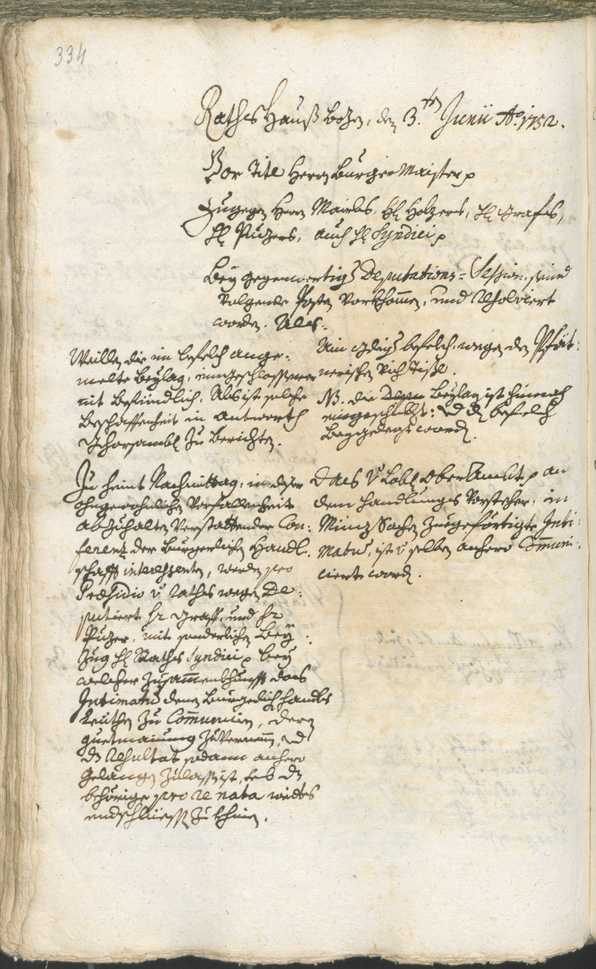 Civic Archives of Bozen-Bolzano - BOhisto Ratsprotokoll 1750/53 