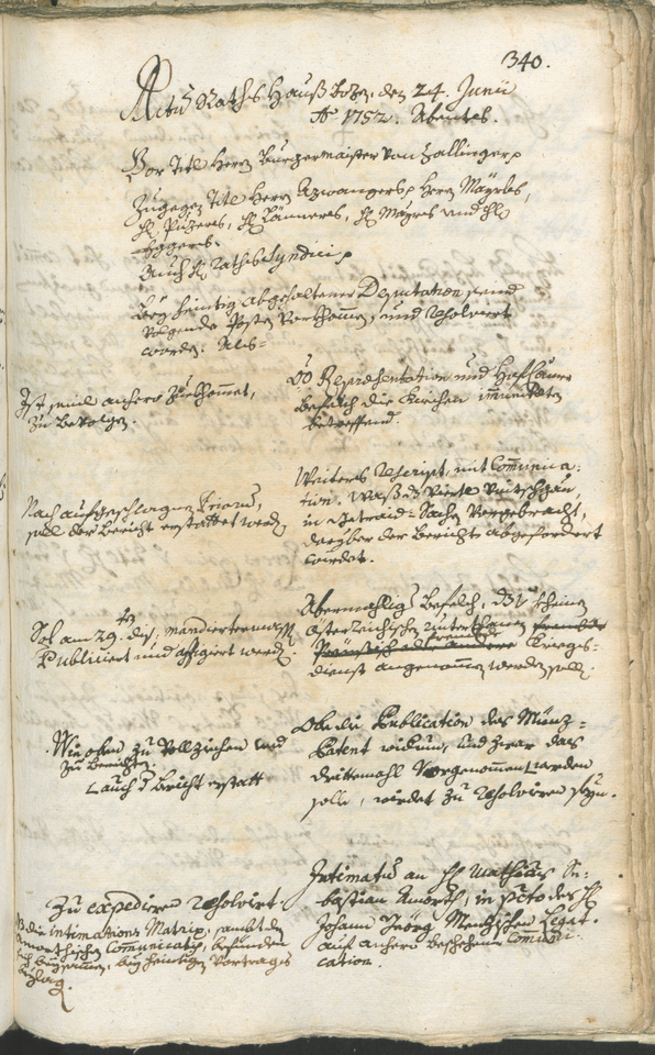 Archivio Storico della Città di Bolzano - BOhisto protocollo consiliare 1750/53 