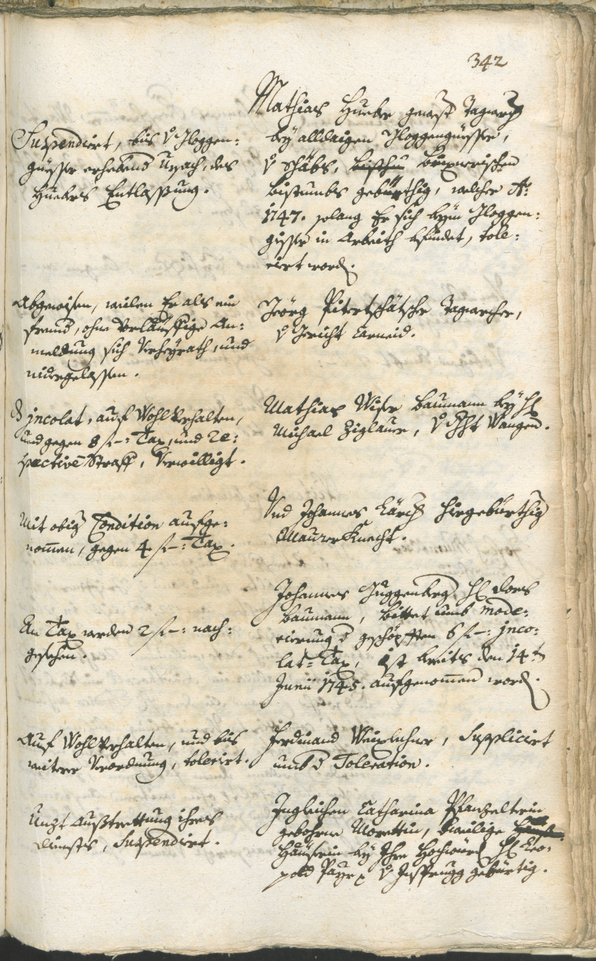 Stadtarchiv Bozen - BOhisto Ratsprotokoll 1750/53 