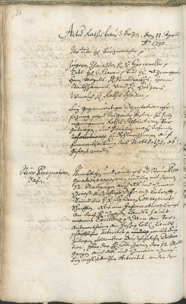 Archivio Storico della Città di Bolzano - BOhisto protocollo consiliare 1750/53 