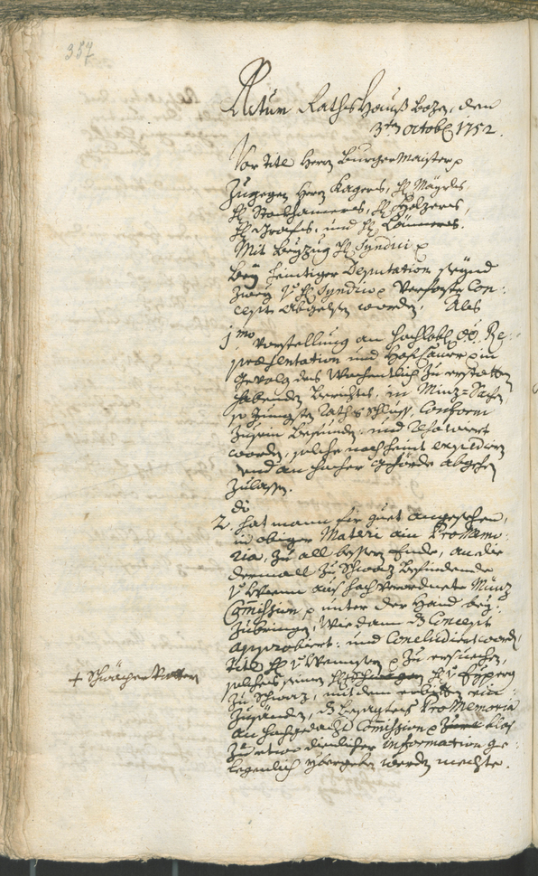 Civic Archives of Bozen-Bolzano - BOhisto Ratsprotokoll 1750/53 