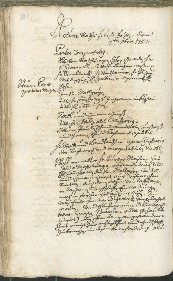 Civic Archives of Bozen-Bolzano - BOhisto Ratsprotokoll 1750/53 