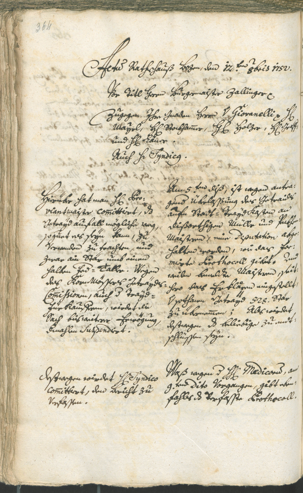 Archivio Storico della Città di Bolzano - BOhisto protocollo consiliare 1750/53 