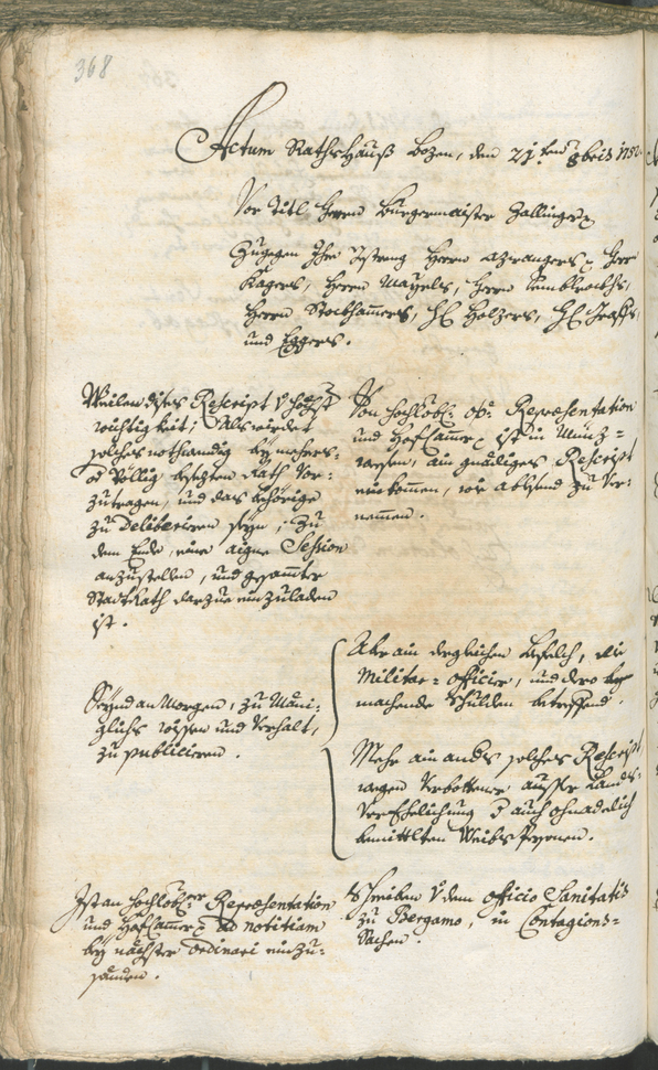 Civic Archives of Bozen-Bolzano - BOhisto Ratsprotokoll 1750/53 