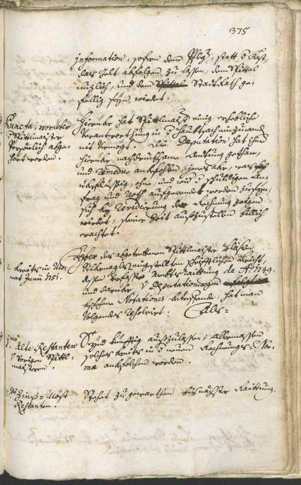 Archivio Storico della Città di Bolzano - BOhisto protocollo consiliare 1750/53 