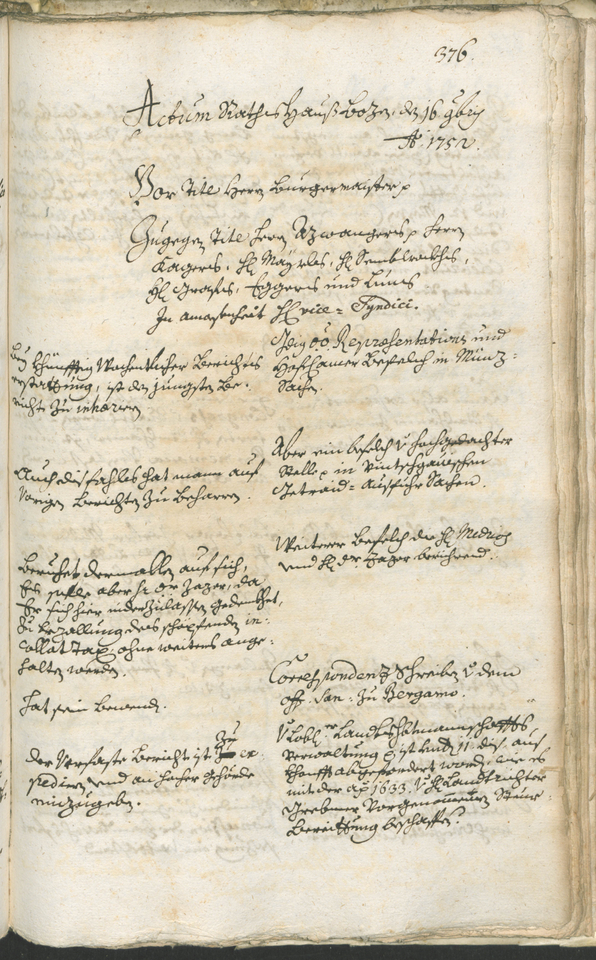 Civic Archives of Bozen-Bolzano - BOhisto Ratsprotokoll 1750/53 