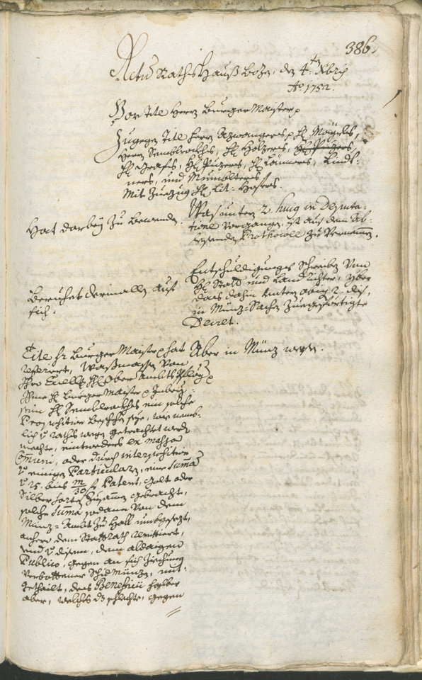 Civic Archives of Bozen-Bolzano - BOhisto Ratsprotokoll 1750/53 