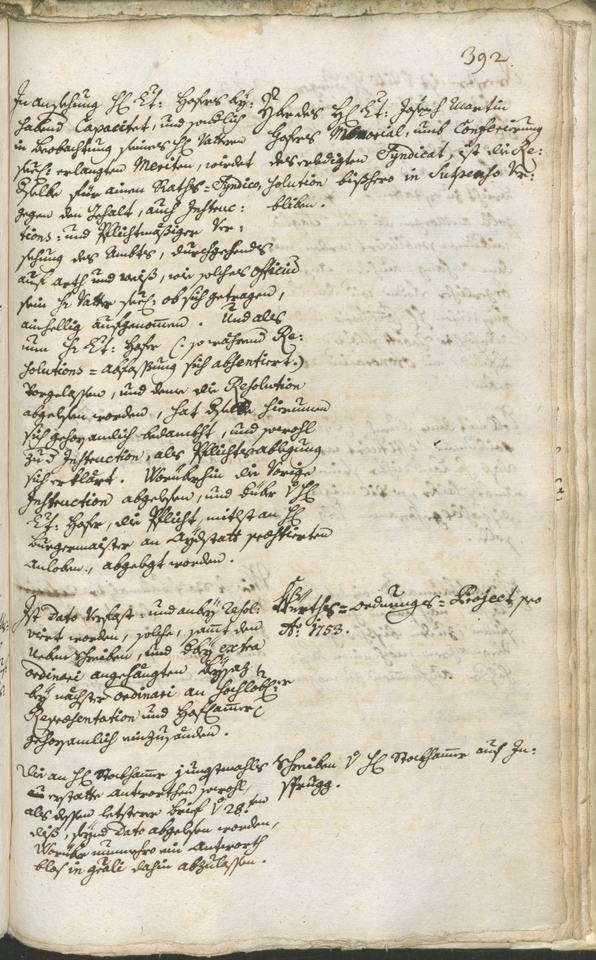 Civic Archives of Bozen-Bolzano - BOhisto Ratsprotokoll 1750/53 