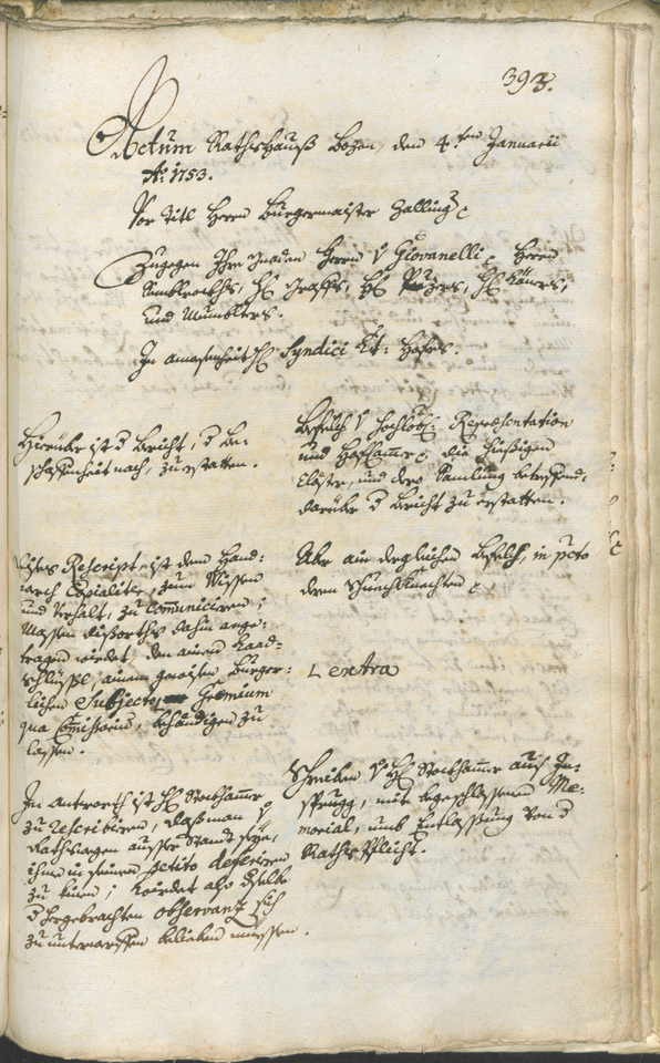 Civic Archives of Bozen-Bolzano - BOhisto Ratsprotokoll 1750/53 