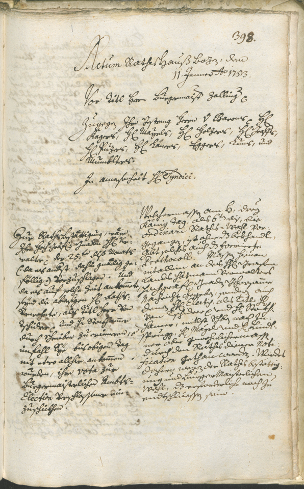 Civic Archives of Bozen-Bolzano - BOhisto Ratsprotokoll 1750/53 