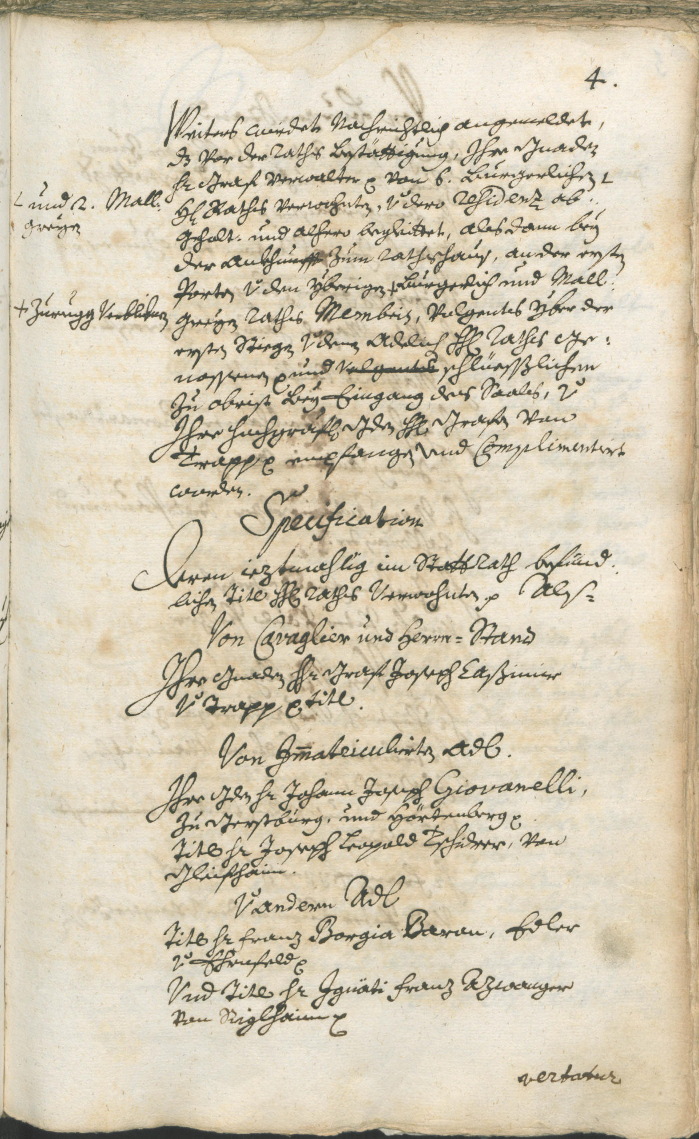 Stadtarchiv Bozen - BOhisto Ratsprotokoll 1750/53 