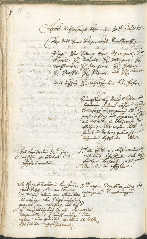 Archivio Storico della Città di Bolzano - BOhisto protocollo consiliare 1753/56 