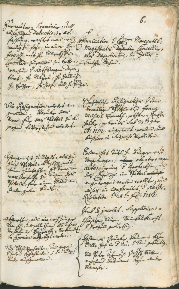 Archivio Storico della Città di Bolzano - BOhisto protocollo consiliare 1753/56 