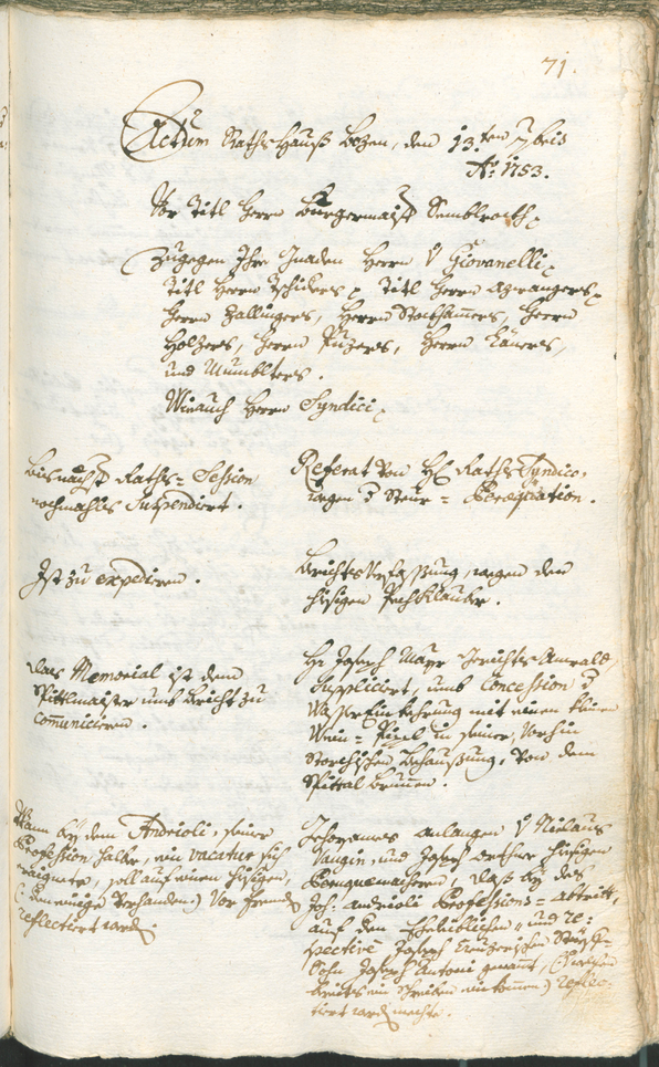 Archivio Storico della Città di Bolzano - BOhisto protocollo consiliare 1753/56 