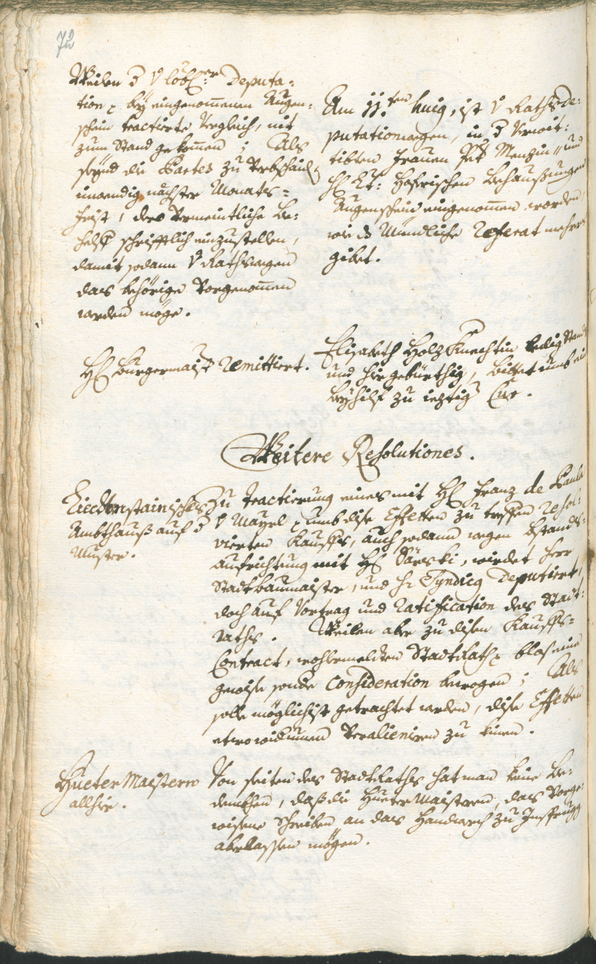 Stadtarchiv Bozen - BOhisto Ratsprotokoll 1753/56 