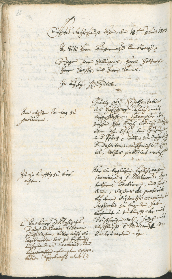 Archivio Storico della Città di Bolzano - BOhisto protocollo consiliare 1753/56 