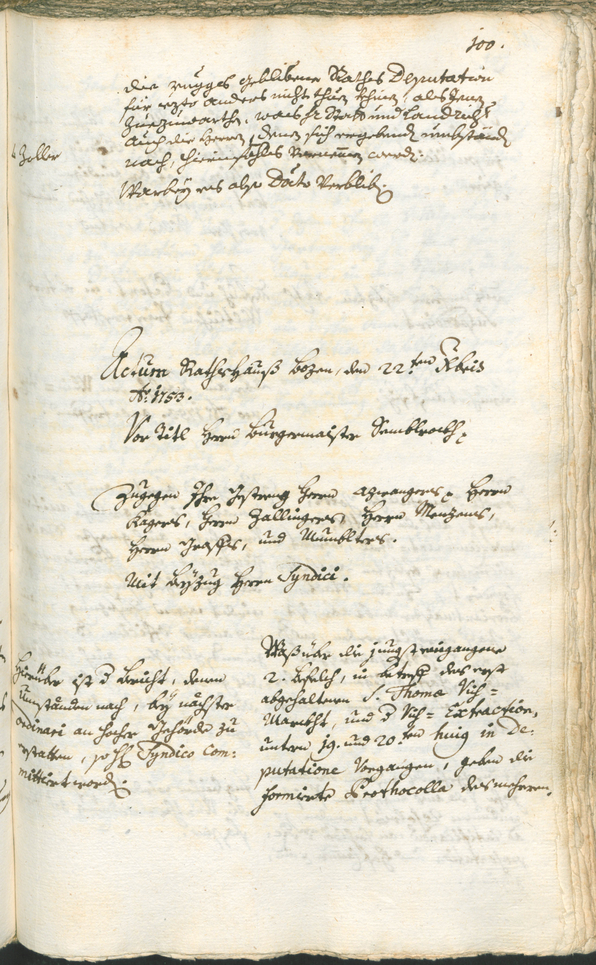 Civic Archives of Bozen-Bolzano - BOhisto Ratsprotokoll 1753/56 